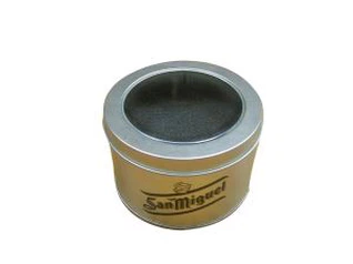 Okrągła puszka z gąbką